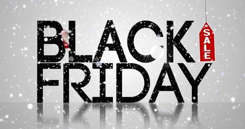 Festive Black Friday Sale With Snowflakes - Download Free Stock Images Pikwizard.com