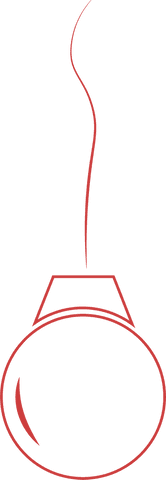 transparent red hanging ball illustration on transparent background - Download Free Stock Videos Pikwizard.com