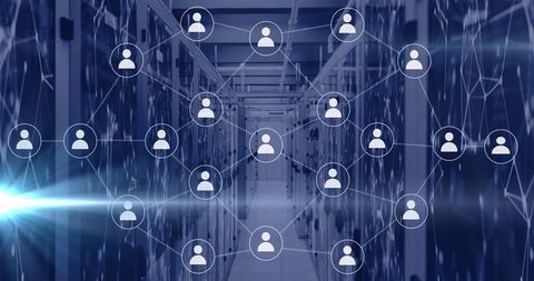 Virtual Network Connections in a Modern Data Center - Download Free Stock Images Pikwizard.com