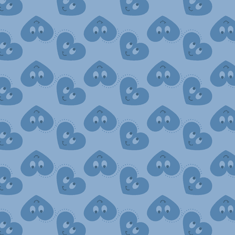 Smiling Blue Hearts Pattern on Transparent Background for Playful Designs - Download Free Stock Videos Pikwizard.com