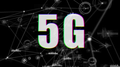 5G Network Illustration with Digital Connectivity