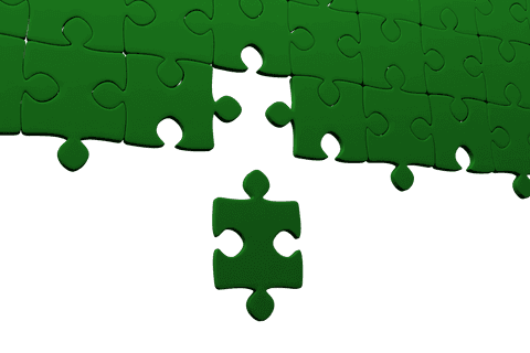 green puzzle pieces on transparent background representing connection - Download Free Stock Videos Pikwizard.com