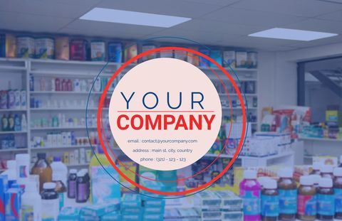 pharmacy interior with branding space for professional marketing - Download Free Stock Templates Pikwizard.com
