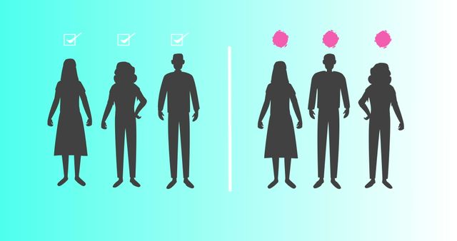 Silhouette Figures with Health Indicators on Blue Gradient - Download Free Stock Images Pikwizard.com