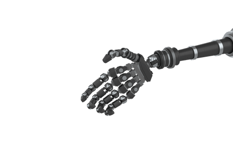 Black Robotic Hand on Transparent Background - Download Free Stock Videos Pikwizard.com