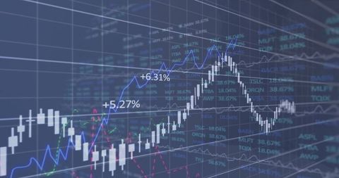 Futuristic Virtual Stock Market Interface with Data Visualization - Download Free Stock Images Pikwizard.com
