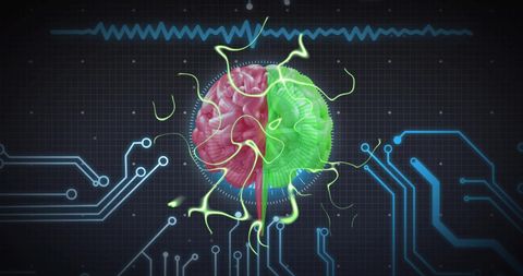 Futuristic Brain and Circuitry Illustrate Artificial Intelligence - Download Free Stock Images Pikwizard.com