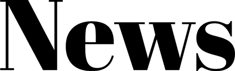 Transparent digital news text illustration on clear background