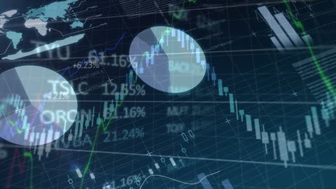 Abstract Digital Financial Data and Global Economy Background