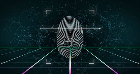 digital fingerprint scanning technology concept - Download Free Stock Images Pikwizard.com