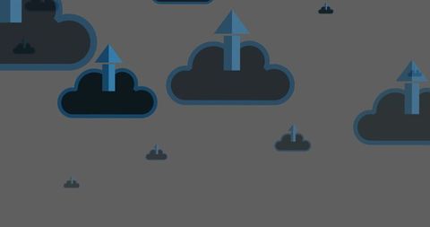 Clouds with Arrows Representing Digital Data Upload Concept - Download Free Stock Images Pikwizard.com