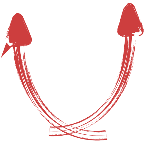 red brushstroke arrows on transparent background illustration - Download Free Stock Videos Pikwizard.com