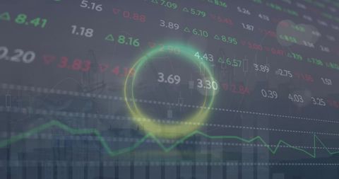 Stock Market Analysis with Digital Composite of Cityscape - Download Free Stock Images Pikwizard.com