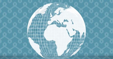 Digital Network Connectivity Concept with White Globe - Download Free Stock Images Pikwizard.com
