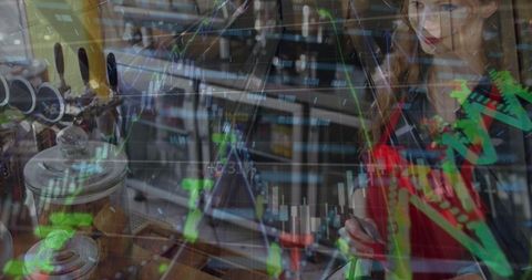 Bartender Balances Work and Technology in Dynamic Environment