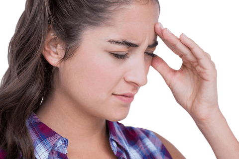 Caucasian Woman Expressing Discomfort Transparent Background