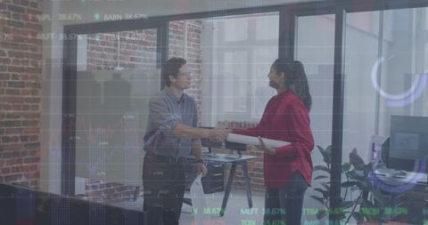 Coworkers Collaboration on Stock Market Planning with Digital Interface - Download Free Stock Images Pikwizard.com