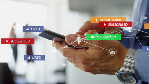 Digital Communication and Online Interaction Concept