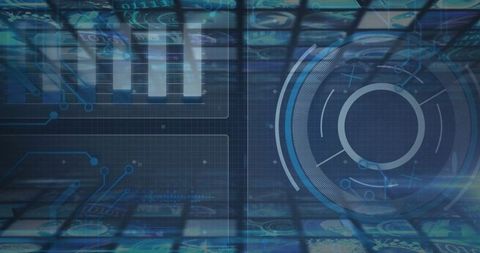 Futuristic Interface with Digital Data and Technological Elements - Download Free Stock Images Pikwizard.com