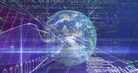 Digital Earth with Stock Market Data Overlay