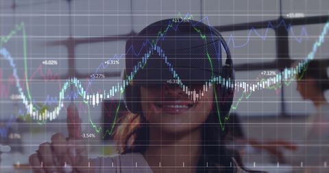 Virtual Reality Overlay with Financial Data