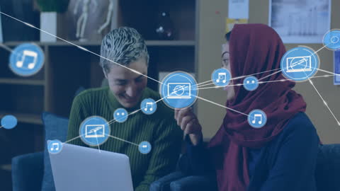 Diverse Colleagues Discussing Digital Networking Concepts