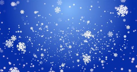 Snowflakes on Blue Background for Winter and Holiday Theme