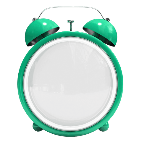 transparent empty green twin bell alarm clock - Download Free Stock Videos Pikwizard.com