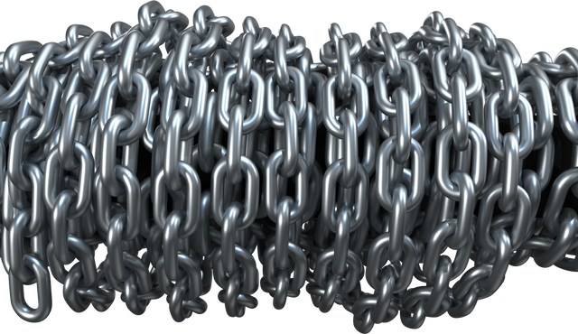 Shiny Silver Industrial Chain Wound on Spool with Transparent Background - Download Free Stock Videos Pikwizard.com