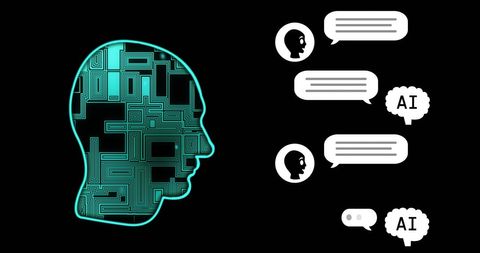 AI Communication Concept with Digital Human Interface - Download Free Stock Images Pikwizard.com
