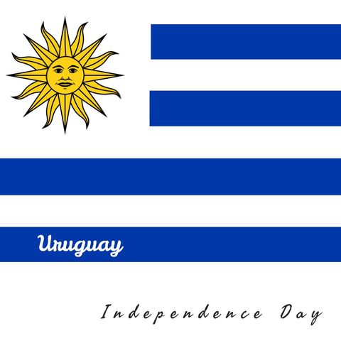 Uruguay National Flag Celebration and Independence Day Tribute - Download Free Stock Templates Pikwizard.com