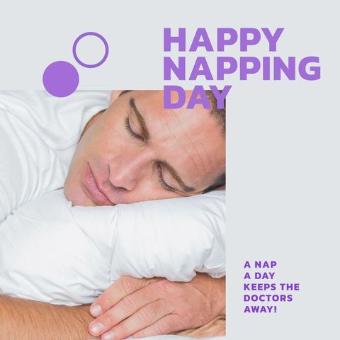 Celebrating National Napping Day with Rest and Relaxation - Download Free Stock Templates Pikwizard.com