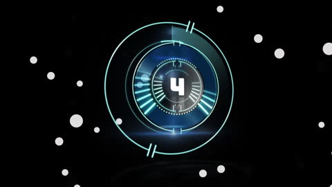 Futuristic Scope Animation with Moving Elements