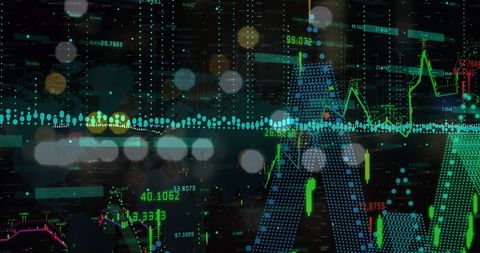 Dynamic Financial Charts and City Lights Symbolizing Global Business - Download Free Stock Images Pikwizard.com