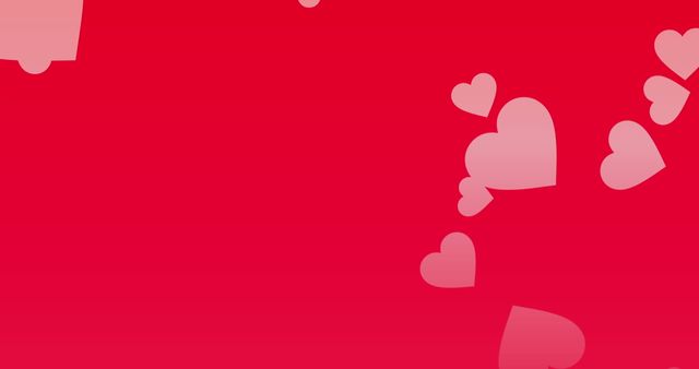 Floating Pink Hearts on Red Background for Valentine's Day Celebration - Download Free Stock Images Pikwizard.com