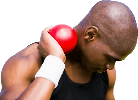 male athletes preparing shot put throw, transparent background - Download Free Stock Videos Pikwizard.com