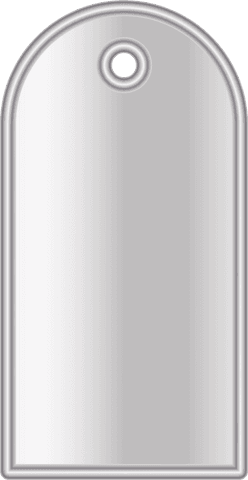 curved rectangular silver pendant on transparent background - Download Free Stock Videos Pikwizard.com