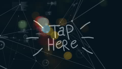 Interactive Tap Graphic with Digital Network Background
