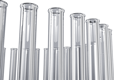 transparent rows of laboratory test tubes arranged loosely - Download Free Stock Videos Pikwizard.com