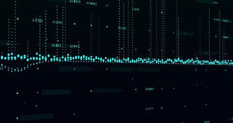Dynamic Flow of Stock Market Data with Floating Numbers - Download Free Stock Images Pikwizard.com