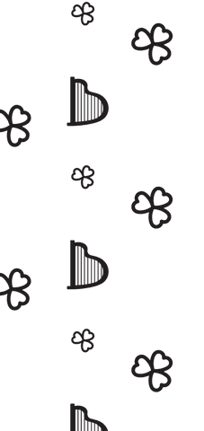 Black Harps and Clovers Assorted on Transparent Background - Download Free Stock Videos Pikwizard.com
