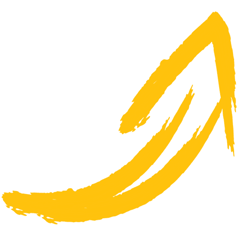 yellow curved arrow with paint brush effect on transparent - Download Free Stock Videos Pikwizard.com