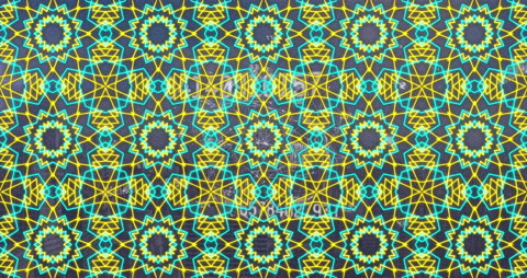 Vibrant Kaleidoscope Pattern With Intricate Geometry