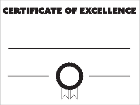 transparent background certificate of excellence template png - Download Free Stock Videos Pikwizard.com