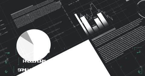 Digital Data Interface with Charts and Text Analysis - Download Free Stock Images Pikwizard.com