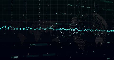 Global Data Analytics Over World Map with Numeric Statistics - Download Free Stock Images Pikwizard.com