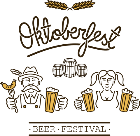 Oktoberfest Celebration Illustration Transparent Background