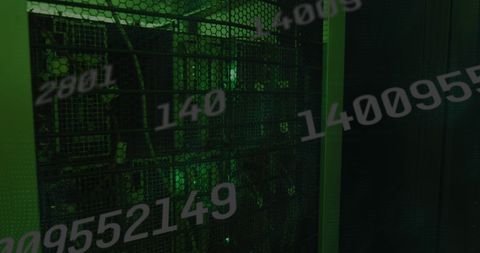 Secure green data servers with digital code overlay
