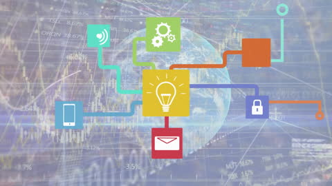 Global Digital Connectivity Concept with Media Icons