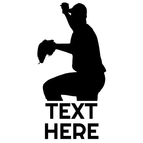 dynamic silhouette of baseball pitcher in mid-throw - Download Free Stock Templates Pikwizard.com